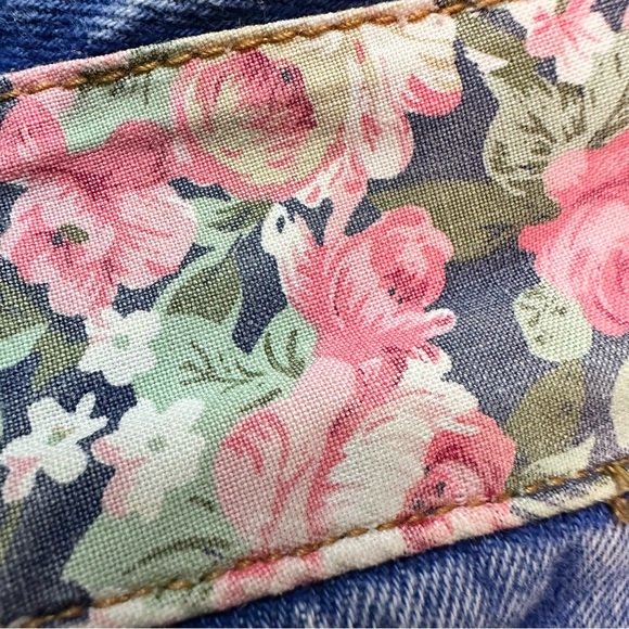 Vintage Manisha Jeans High Rise Floral Detail Acid Wash Women's Size 9 / 27 - Picture 13 of 16